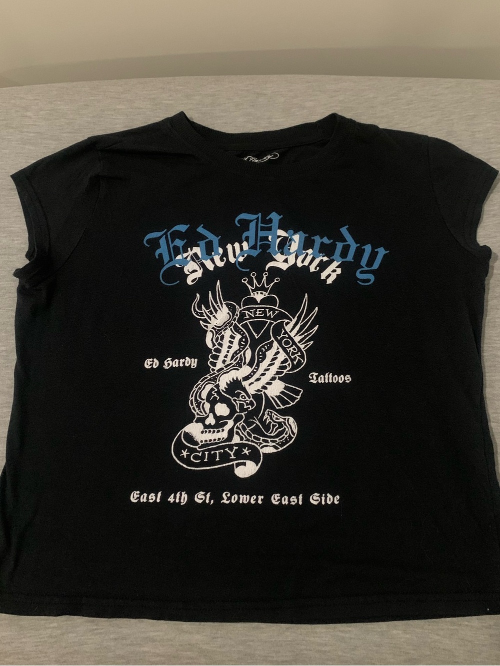 Ed Hardy Black Baby Tee